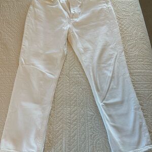 Agolde Ivory Denim Jeans